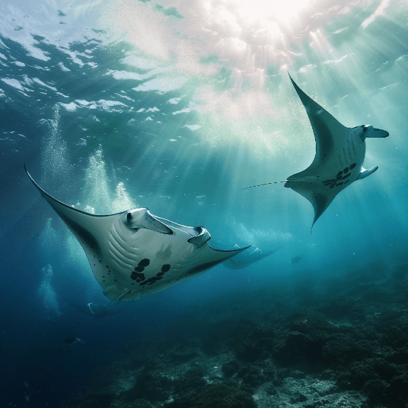 where can i see manta rays in mozambique