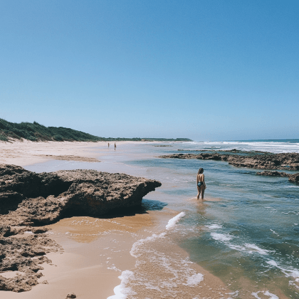 What is the water temperature in Tofo Beach