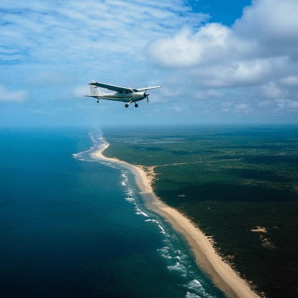 What is the nearest airport to Tofo Beach Mozambique